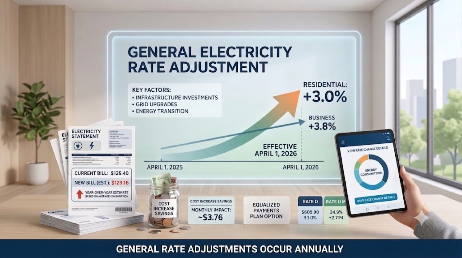 2026 electricity hike: +3% on your Hydro-Québec bill