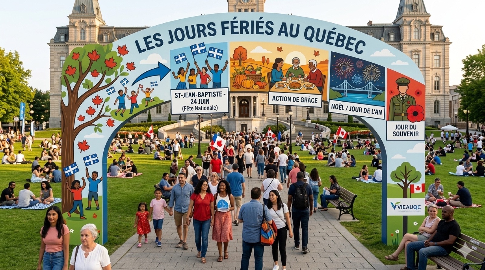 Les jours fériés au Québec