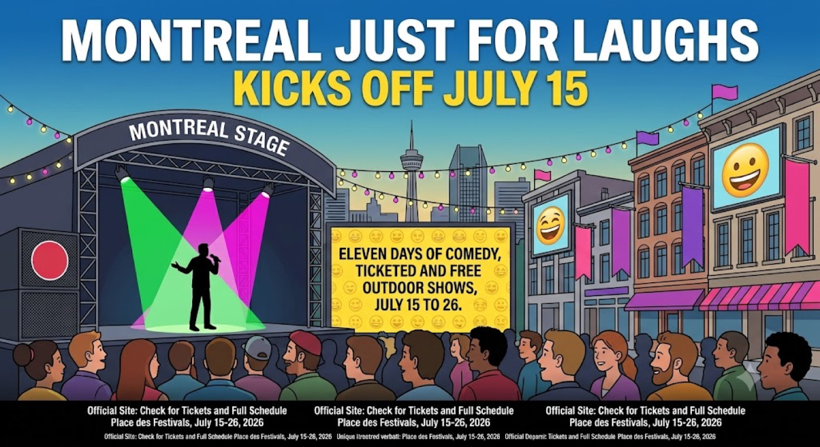 Just For Laughs Montreal kicks off July 15