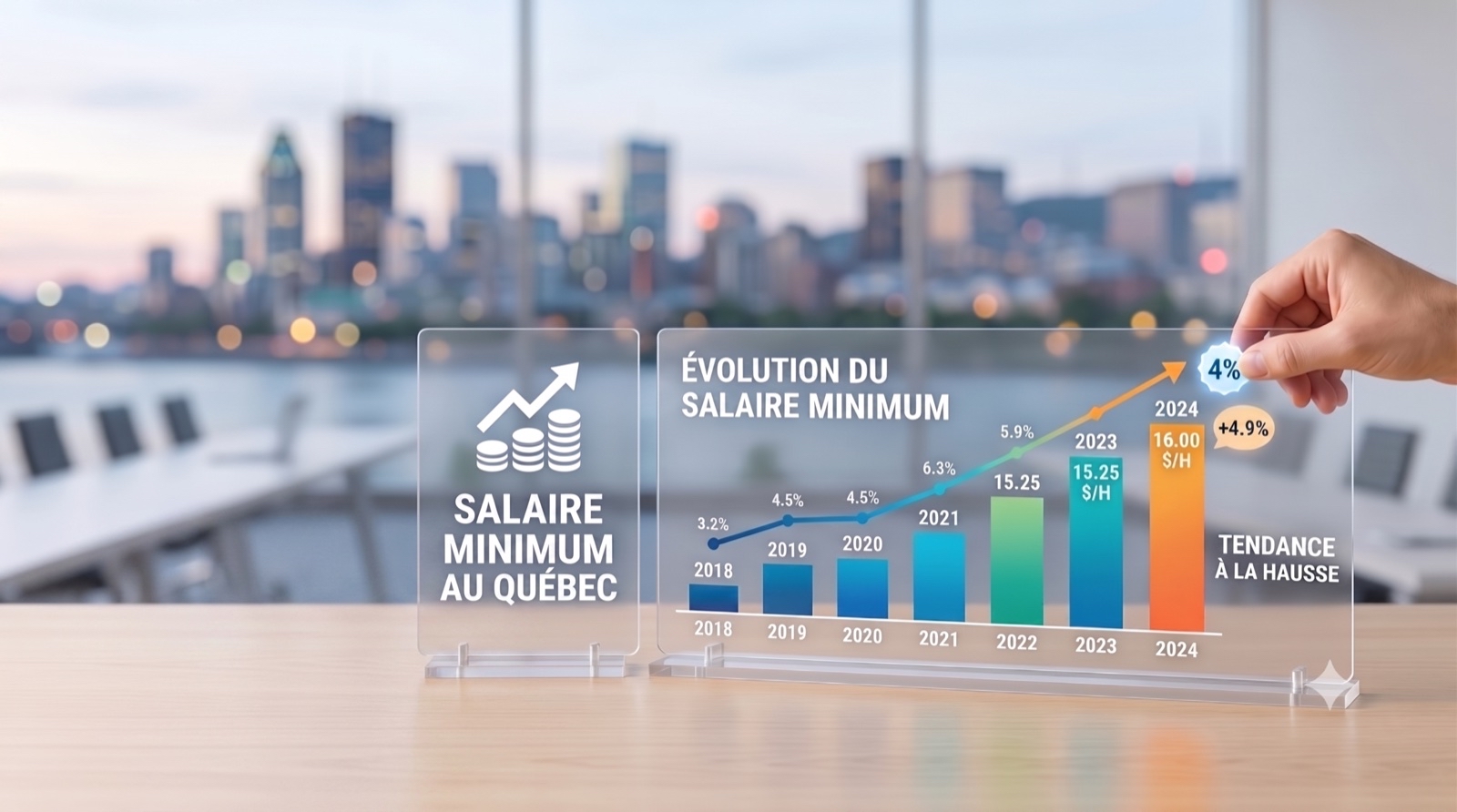 Quebec's minimum wage in 2026: $16.60 an hour