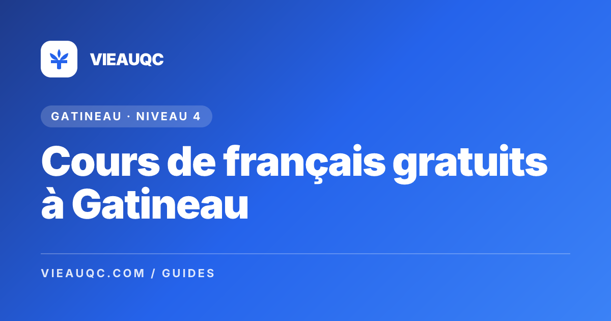 Free French Classes in Gatineau