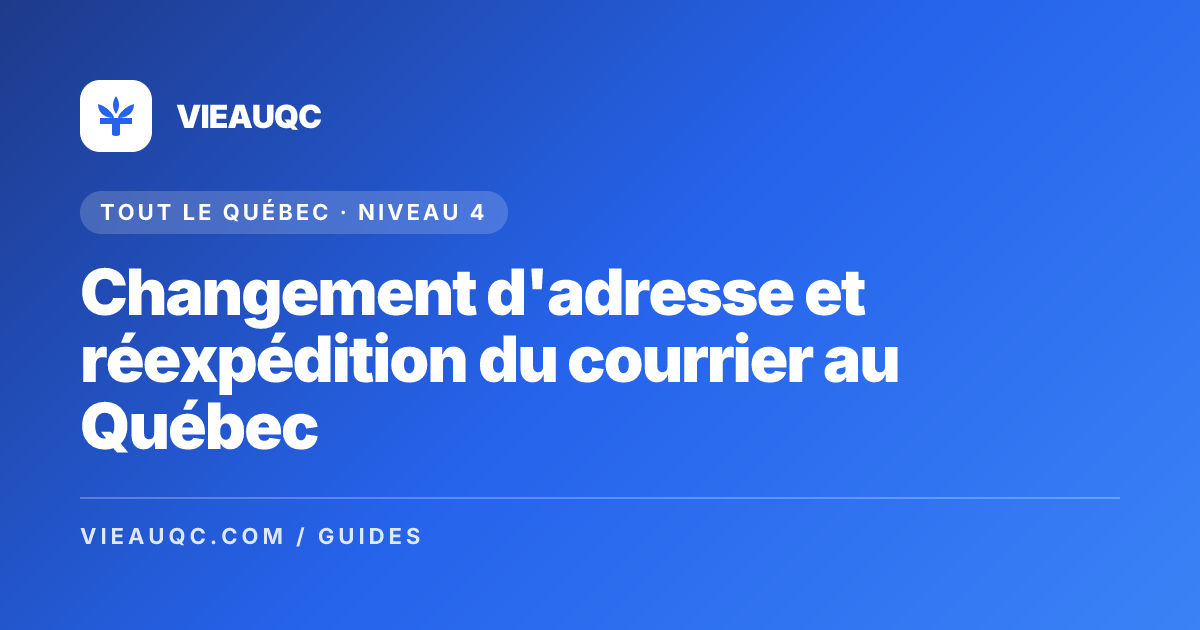 Boîte aux lettres résidentielle au Québec après un déménagement